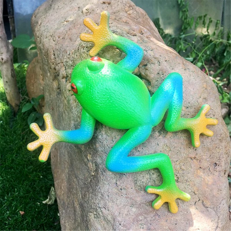 green rubber frog