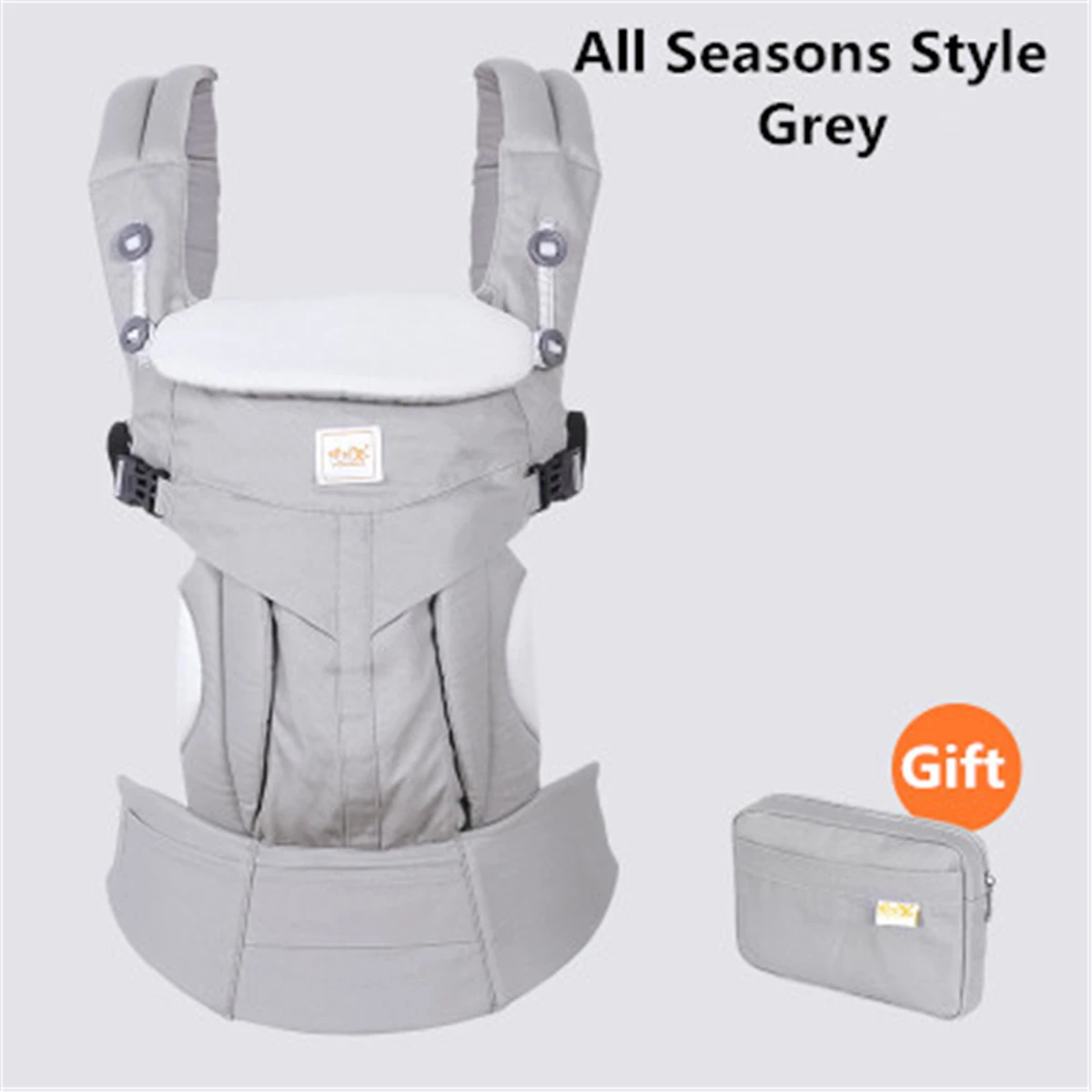 All Seasons Grey Для детей 0-36 месяцев Эргономичные рюкзаки-кенгуру для малышей Детское бедолагирование талии Перевозчик фронтальная эргономичный типа «кенгуру» обертывания слинг дорожная сумка - Цвет: All Seasons Grey