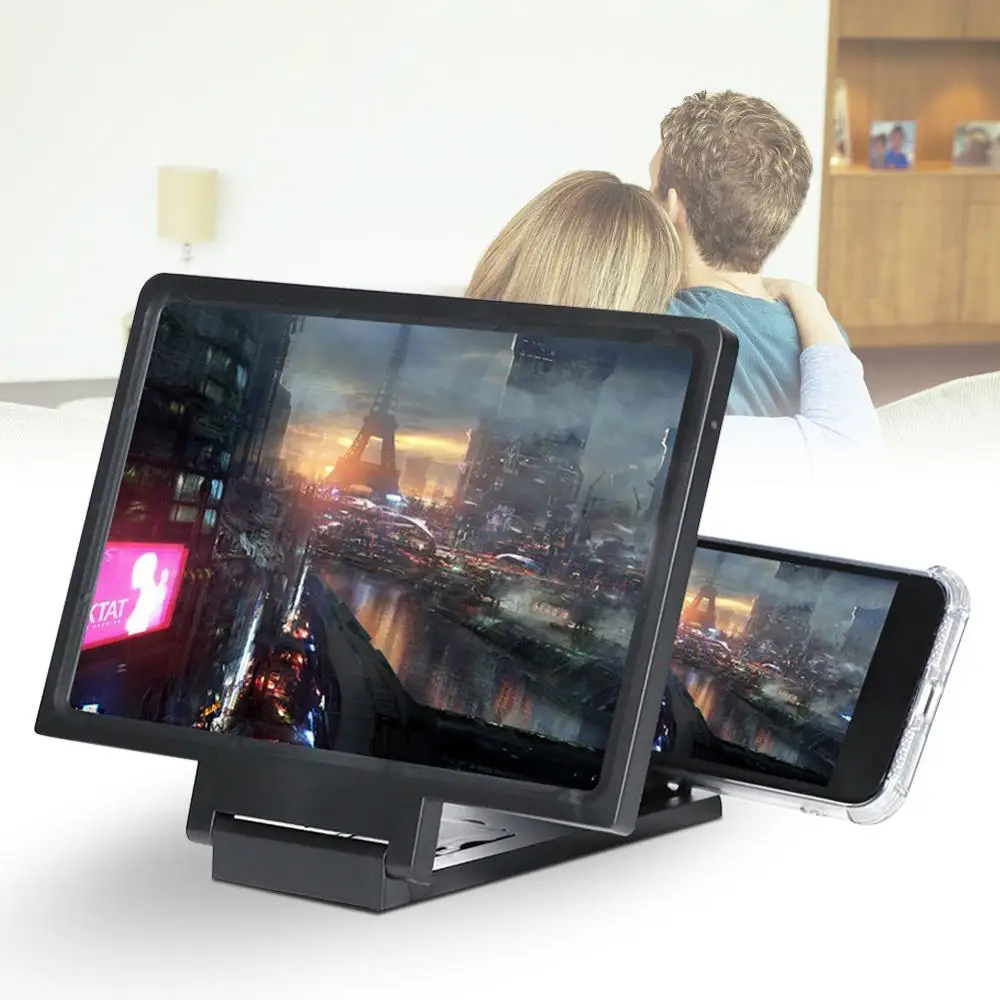 Universal Mobile Phone Screen Magnifier Enlarger Magnifying Video Amplifier Projector Bracket Desktop Holder Stand For Phone