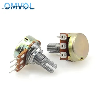 

WH148 Potentiometer 3PIN 15mm Shaft With Nuts And Washers 1K 2K 5K 10K 20K 50K 100K 250K 500K 1M