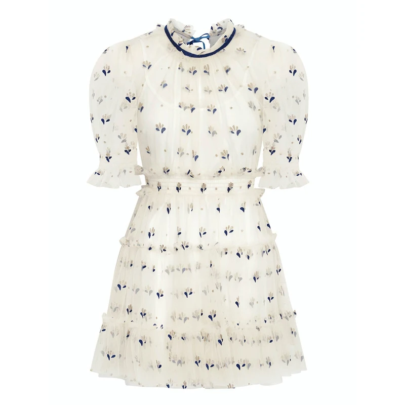Alice McCall pleated chin lace high 