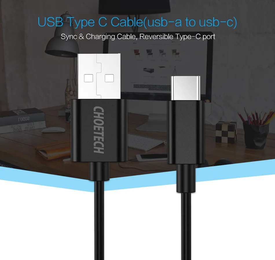 CHOETECH 10 шт. 1 м usb type-C кабель для быстрой зарядки данных type-C кабель для samsung S8 для Xiaomi Mi5 для Nexus 5X USB-C телефонный кабель