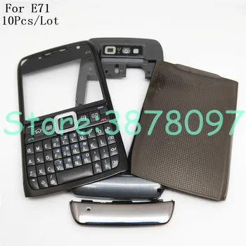 

10Pcs/Lot Original Full Complete Mobile Phone Housing Battery Cover For Nokia E71 +English Keypad +Logo