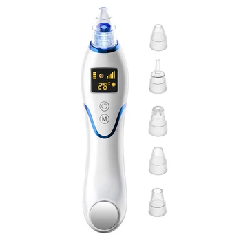 

Blackhead Remover Vacuum, Pore Cleaner Rechargeable Hot Cold Care Panel Blackhead Removal Acne Comedone Extractor Tool with LCD