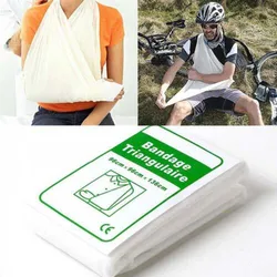 Bandagem médica triângulo de primeiros socorros, atadura para fixação da fratura, kit de primeiros socorros, acessórios de acampamento, 1 peça