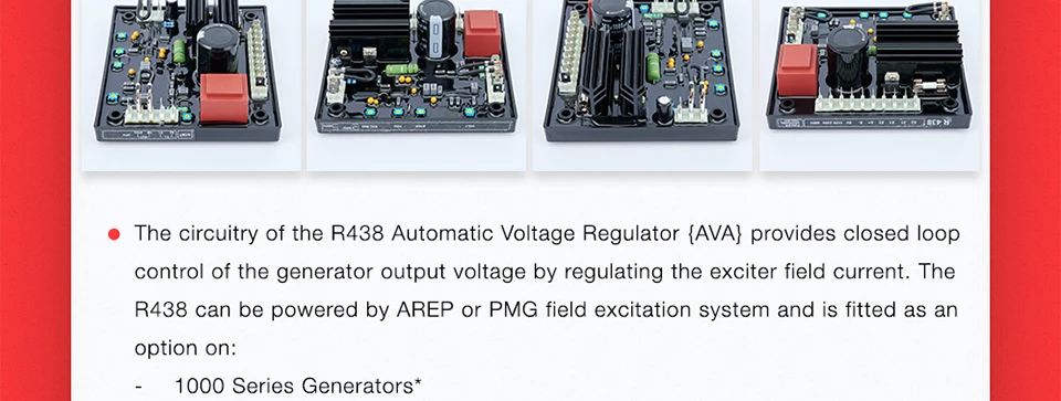 Топ leroy somer avr r438 части генератора материнская плата регулятор напряжения