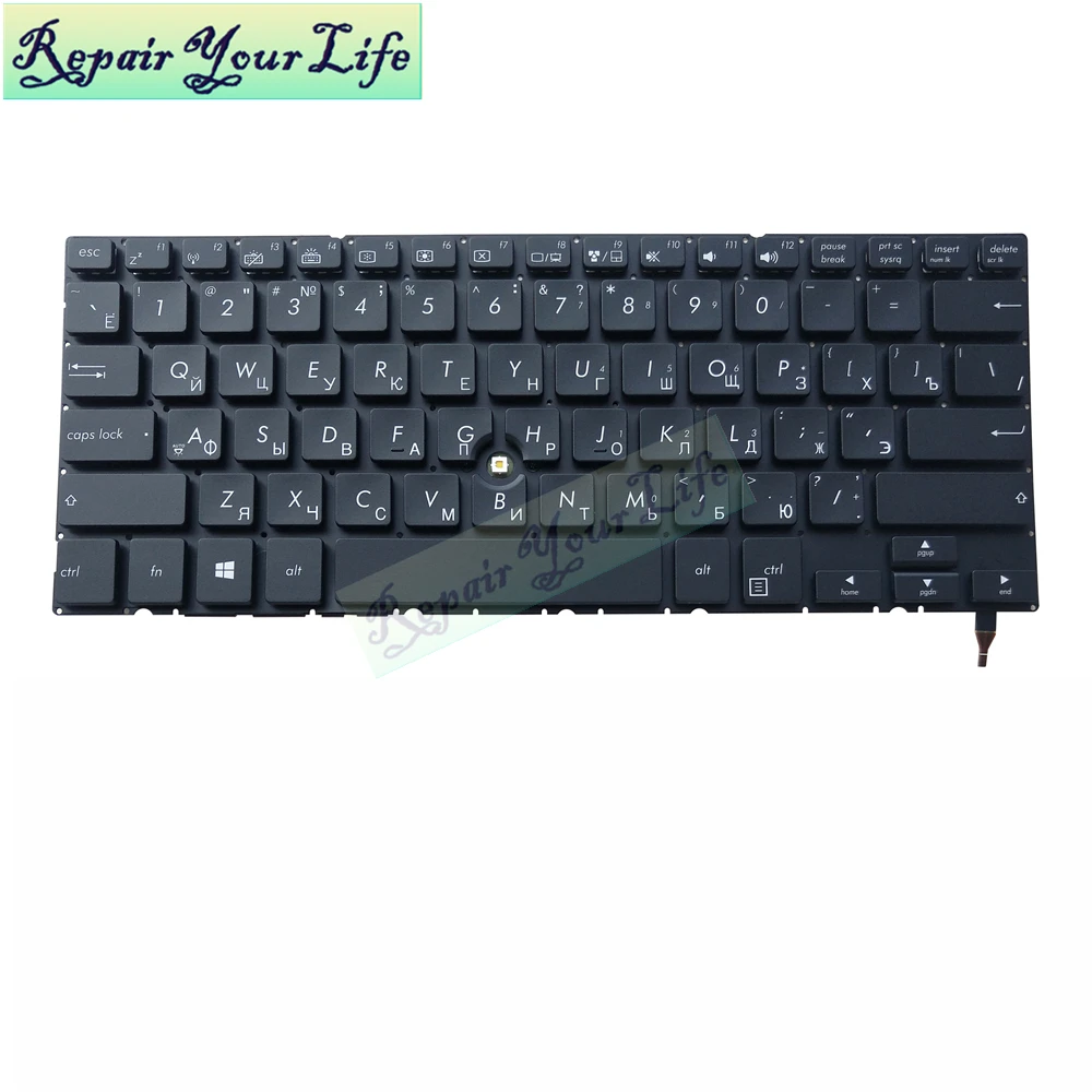 Клавиатура для ноутбука RU русская для Asus Pro Advanced BU201 BU403UA BU403 с подсветкой черная Горячая 0KNX0-2600RU00 MP-14B53SUJ5282