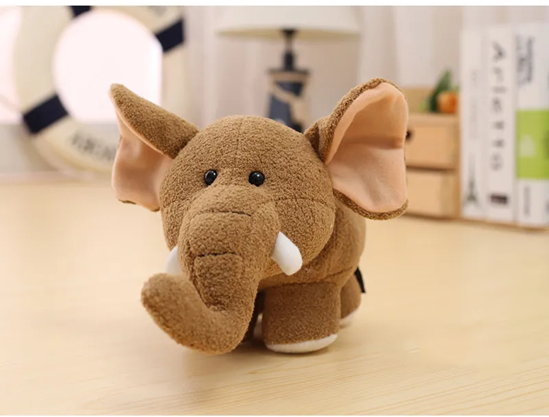 Cute Q Hippo Plush Doll Elephant Stuffed Toy Accompany Sleeping Doll Bedtime Story Educational Toy7