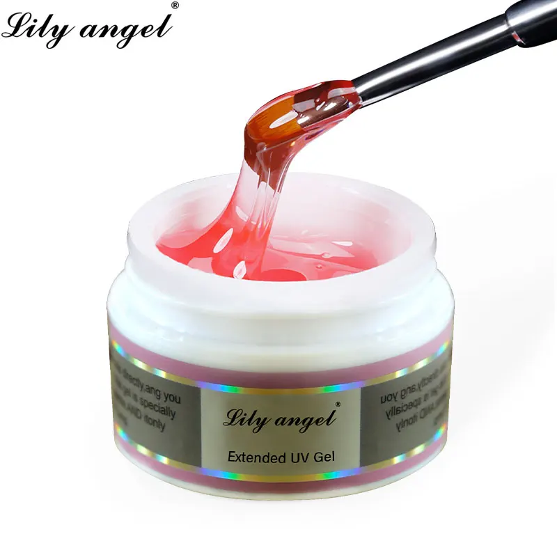 Гель-лак для ногтей LiLy Angel, 15 мл, густой гель для наращивания ногтей, натуральный Камуфляжный УФ-гель