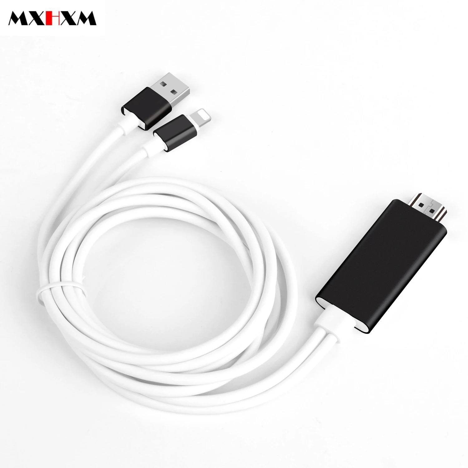1 м для Apple iPhone ipad к hdmi тому же экранному кабелю подключи и играй