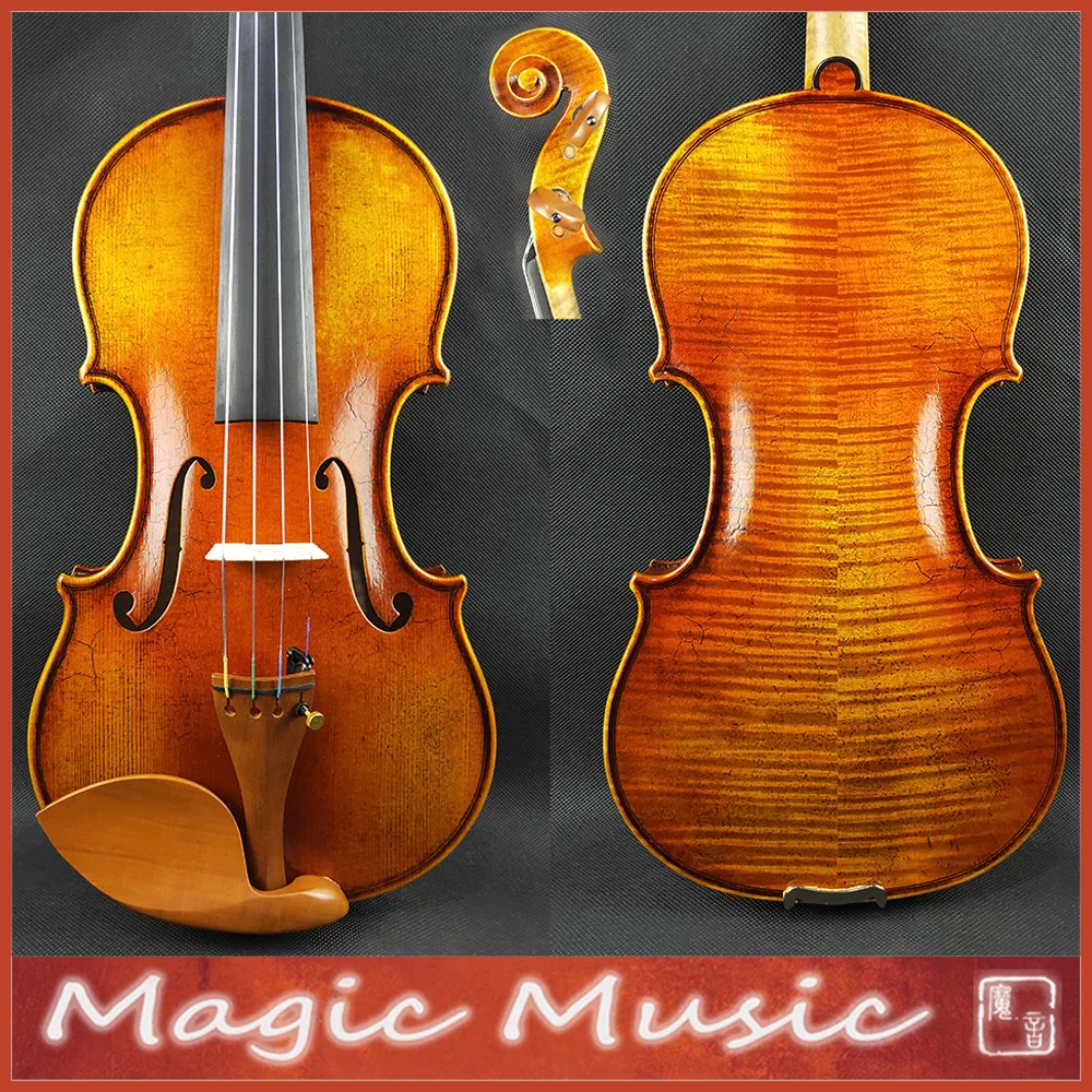 18 лет европейская ель! Скрипка Il Canon Guarnerius Master Level 4/4 #2378 Aubert Bridge|violin 4/4|4/4 violinmaster violin |