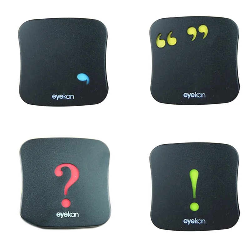 

Punctuation Exclamation Mark/Question Mark Black with Mirror Contact Lens Case for Travel Outdoor Kit Holder Portable Box