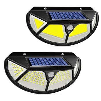 

120/122 Leds COB Solar Light With 3 Working Mode Solar Motion Sensor Lights IP65 Waterproof Solar Lamp For Yard Garden Wall