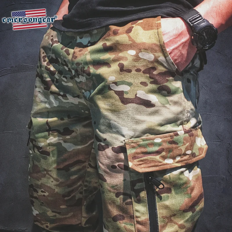 Брюки Emersongear мужские спортивные штаны Camoflage модные тактические брюки с ремешком