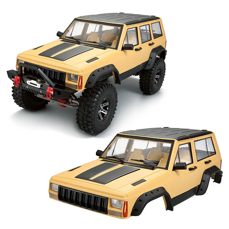 Окрашенный жесткий пластик 313 мм Колесная база корпус автомобиля для 1/10 RC Гусеничный осевой SCX10 и SCX10 II 90046 90047