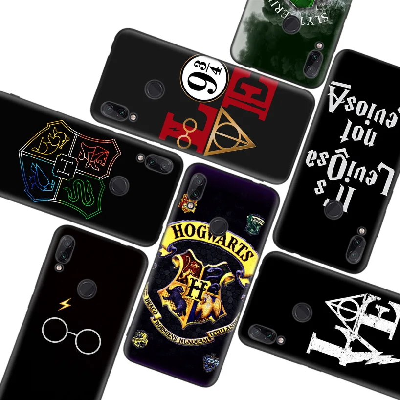 Мягкий чехол для телефона Potter Love черный Xiaomi Redmi Note 8T 8 7 8A 7A 5 6 S2 K20 K30 6A Mi CC 9 10 Lite Pro +