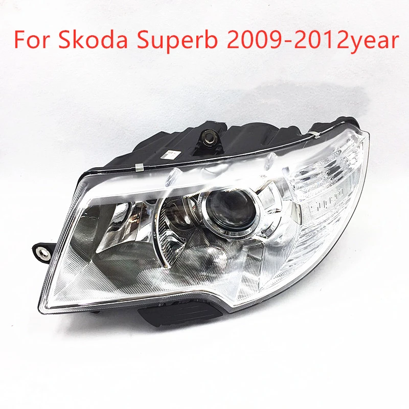 

Headlight assembly lighting Original 2009-2012year for Skoda Superb Front Bumper Headlamp Far and near light auto parts