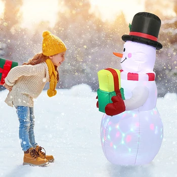 

Merry Christmas Inflatable Snowman Lantern Luminous Indoor And Outdoor Decoration Birthday Christmas Decorations 2020 New Year