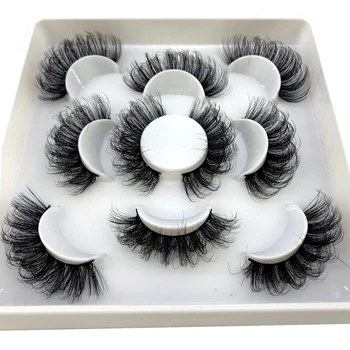 2/ 4/ 6pairs natural false eyelashes fake lashes long makeup 3d mink lashes eyelash extension mink eyelashes for beauty 08 1