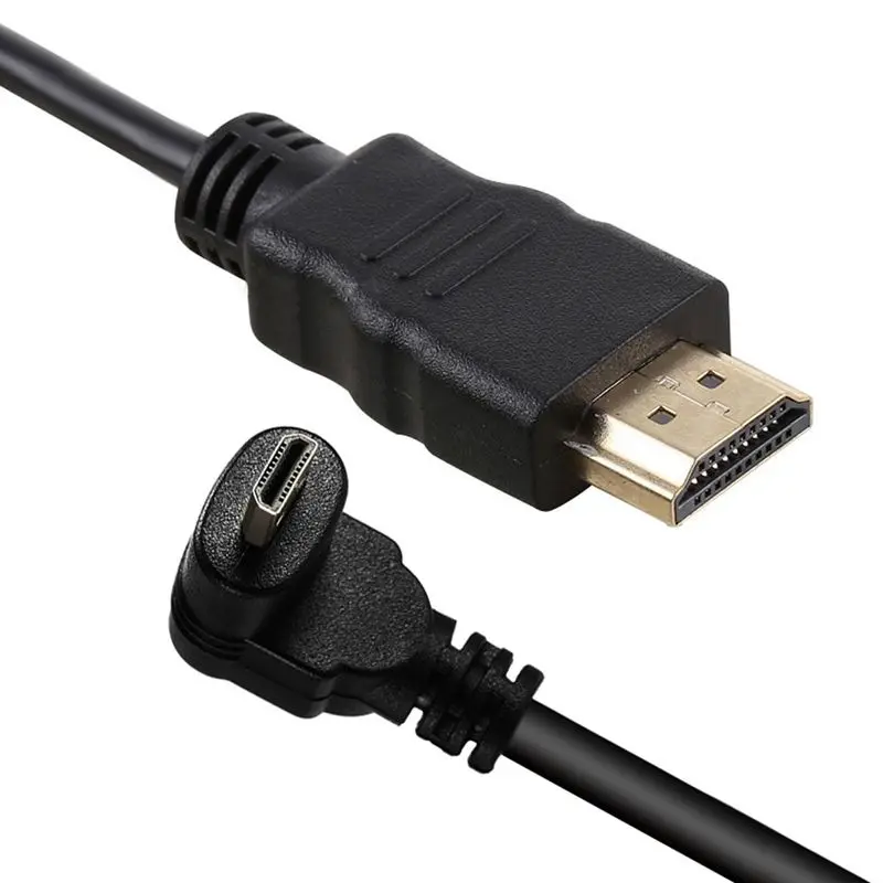 30 см Micro-HDMI под прямым углом папа-HDMI папа(90 градусов)-Поддержка 4k(тип B