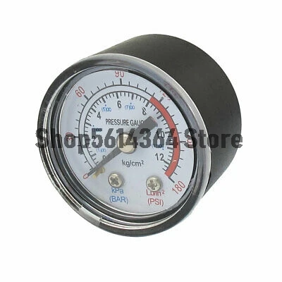 Черный манометр газа с наружной резьбой 0-180 Psi 0-12 бар 1/8 дюйма PT | Обустройство дома