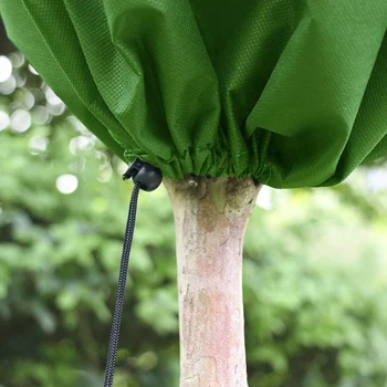 

3pcs Breathable Tree Warm Sapling Plant Cover Protective Bag Non-woven Fabric Shrub Winter Frost Cold Weather Drawstring Garden