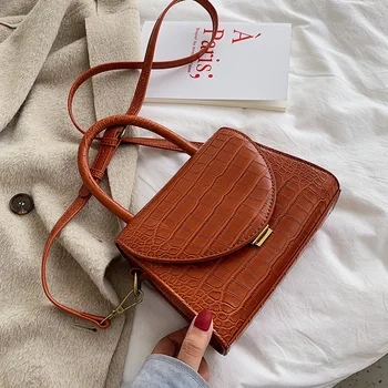 

New Small Bag Women New Summer shi tou wen Portable Small Package Fashion Messenger Bag
