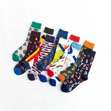 Autumn New Design Socks Men Tube Socks Season Colourful Socks