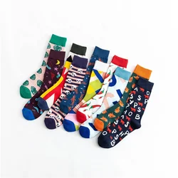 Autumn New Design Socks Men Tube Socks Season Colourful Socks
