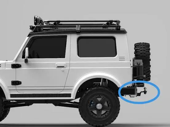 

Winch Trailer Hook Buckle for Capo samurai SIXER CD15828 Jimny Samurai 1/6 Soldier Carrier rock CRAWLER car