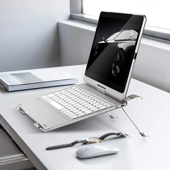 

Foldable Laptop Riser Bracket Aluminum Alloy Portable Tablet Notebook Cooling Holder Rack for Laptop