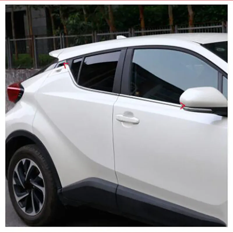 Для Toyota Chr специальная оконная отделка полоса из нержавеющей стали обшивка кузова полоса - Цвет: Армейский зеленый