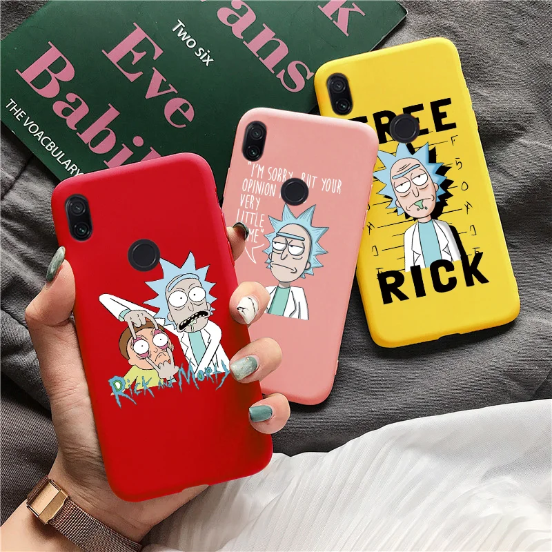 

Fashion Rick And Morty For Xiaomi Redmi K20 Pro 7 7A 5A 6A Note 7 Pro 6 5 5A Mi 9T Pro 9 SE A1 A2 8 Lite F1 5X 6X TPU Color Case