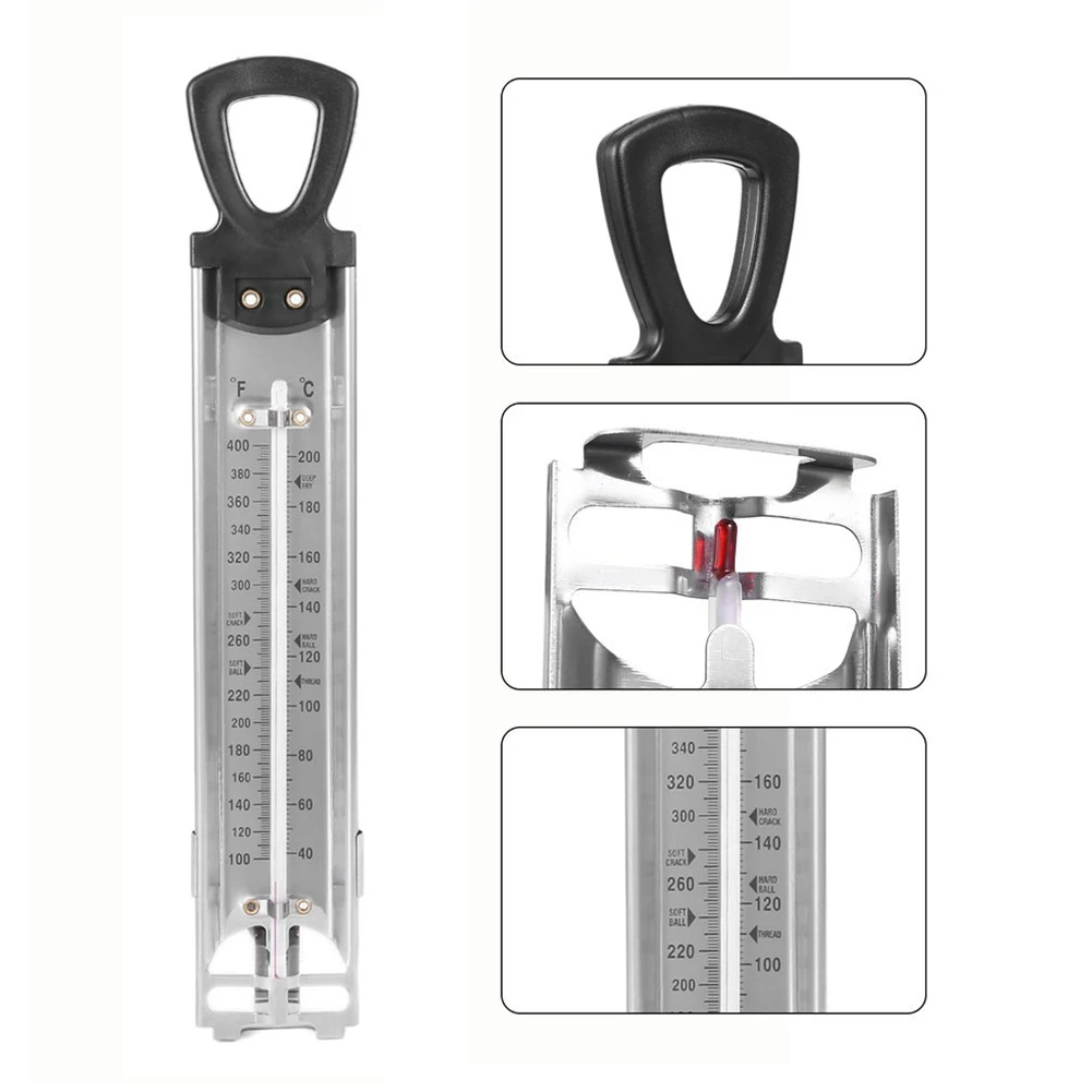 

Dual Display Stainless Steel Kitchen Hanging Thermometer for Cooking Jam Sugar Candy Craft Temperature Gauge Household Tools M11