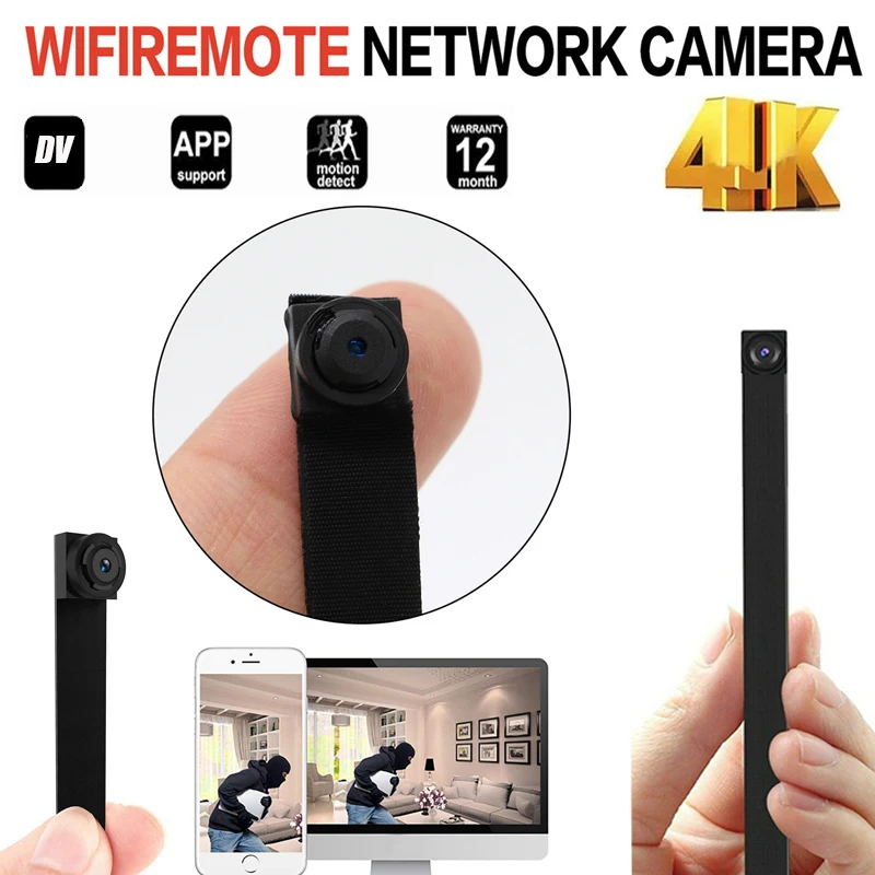 Беспроводная ip-камера HD 4K с Wi-Fi мини-камера P2P портативная веб-камера сделай сам