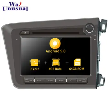 

Autoradio 8'' Octa Core Android 9.0 Car Radio GPS Navigation Player For Honda Civic RHD 2012 - Stereo Auto Car DVD Playe 2 Din