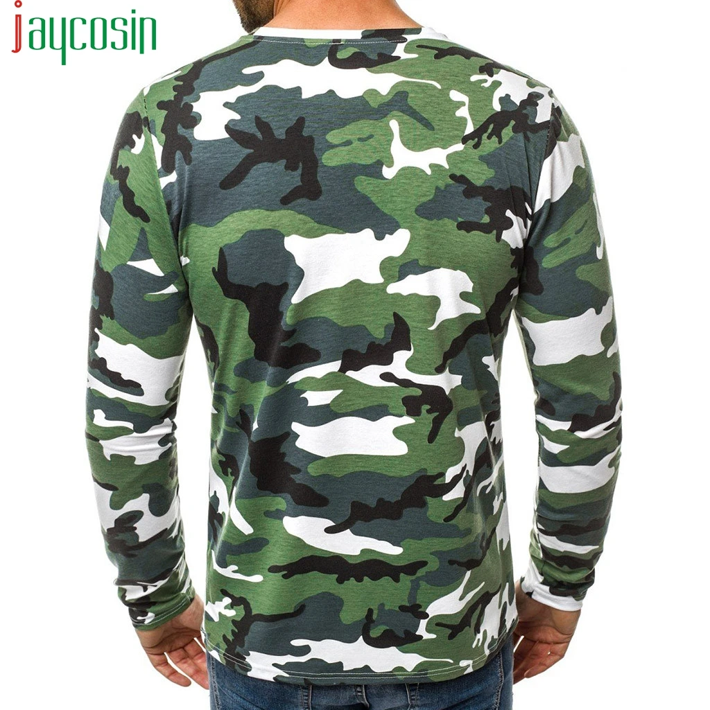 Men Casual Basic T-Shirt Long Sleeve 