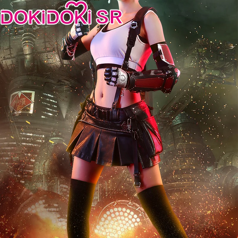 DokiDoki SR костюм для косплея с финальной фантазией VII Tifa Lockhart женский фантазии