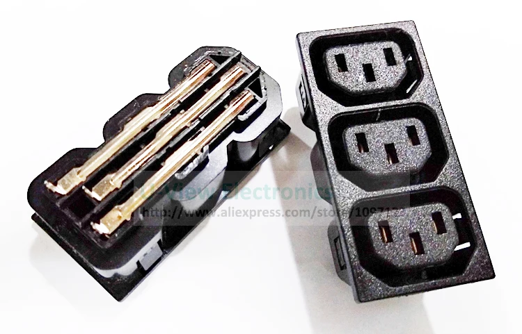 NCHTEK 10 А 250 в три в одном IEC 320 C13 3Pin женский UPS розетка на входе AC промышленная розетка питания/ DHL /100 шт