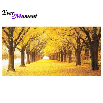 

Ever Moment Diamond Painting Set Golden Forest DIY Hobbies And Handicraft Full Square Resin Drills Wall Decor For Giving 4Y842