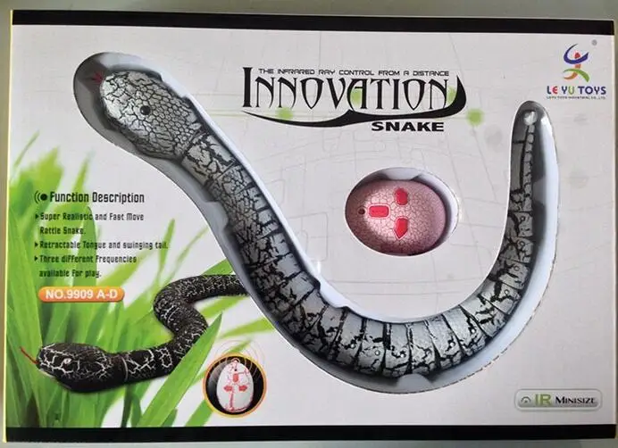 New Style Trick Toys Remote Control Rattlesnake Simulated Animal Realistic Effect Toy Snake 9909