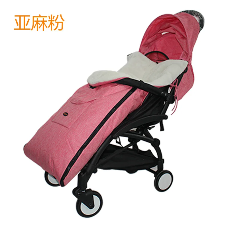 Зимняя универсальная детская коляска, аксессуары для коляски, носки, спальный мешок, детский чехол для коляски, подушка для коляски - Цвет: pink