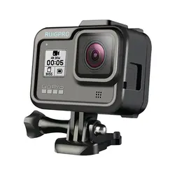 RUIGPRO защитная рамка чехол для Gopro 8 Gopro клетка корпус аксессуары с холодным башмаком для заполнения светильник светодиодный видео светильник