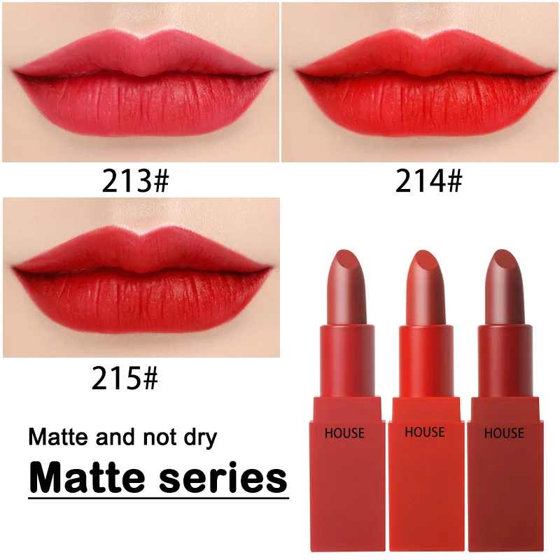 3CE EUNHYE HOUSE 5 Colors Matte Lipstick Red Lips Velvet Lip Moisturizing Waterproof Long Lasting Gloss Tint Lip Cosmetic 3CE EUNHYE HOUSE 5 Colors Matte Lipstick Red Lips Velvet Lip Moisturizing Waterproof Long Lasting Gloss Tint Lip Cosmetic