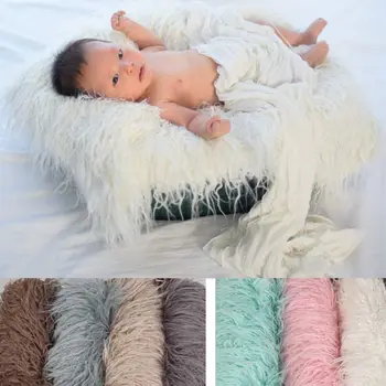 

Newborn Photography Props Baby Posing Basket Blanket Plush Mat Toddler Photo Shooting Studio Infant Photoshoot Accessory