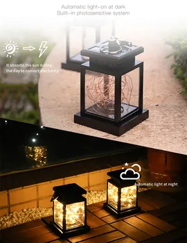 

AUWEUO Solar Garden Lights Solar Lamp For Waterproof Outdoor Square Lights For Party Balcony Decorative Lamp