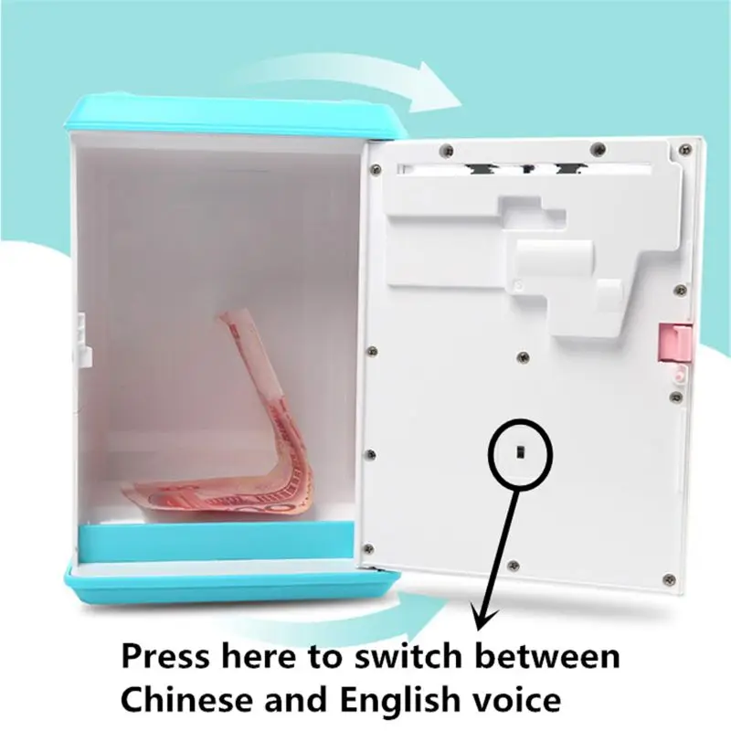 Mini ATM Electronic Coin Bank,Smart Electronic Piggy Bank, Safe with Password Mini ATM Bank,Mini Coin Bank Box f