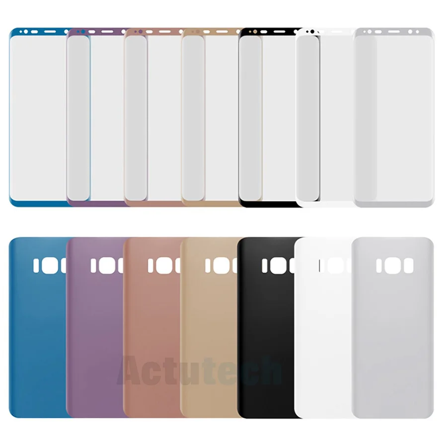 2 шт Передняя и задняя защитная пленка с цветным покрытием для samsung Galaxy S8 S9 Plus, мягкая ПЭТ пленка для S10 S10e, не стекло
