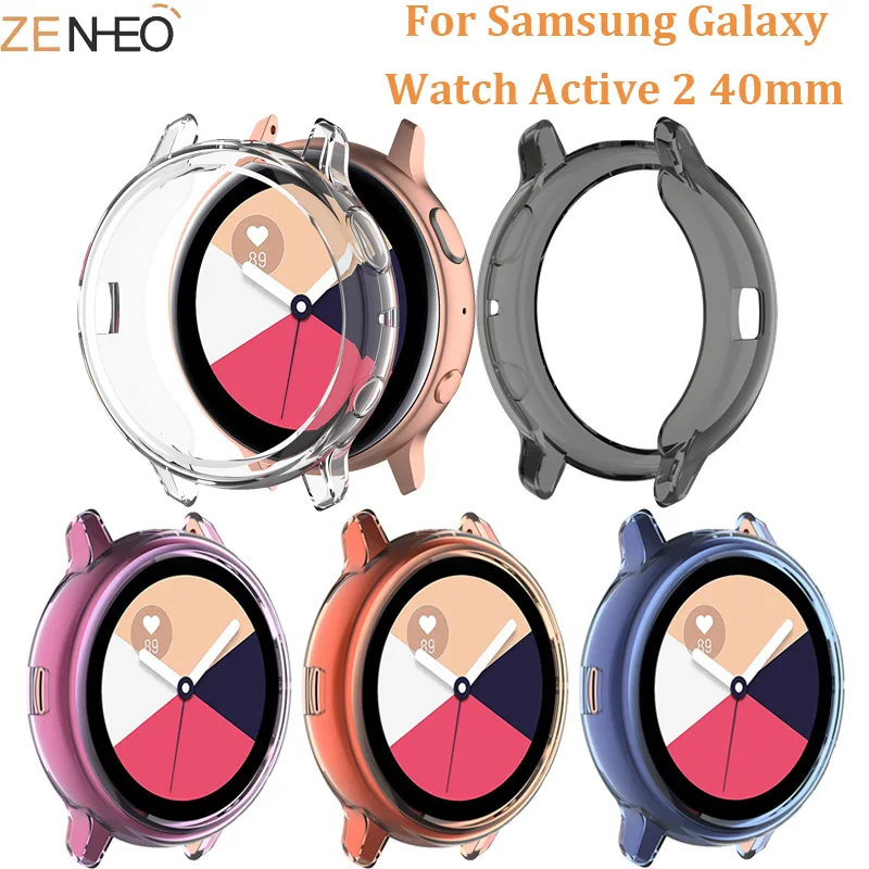 Спортивный ТПУ защитный чехол для samsung galaxy watch active 2 40 мм аксессуары для galaxy watch active 2 40 мм защитная рамка