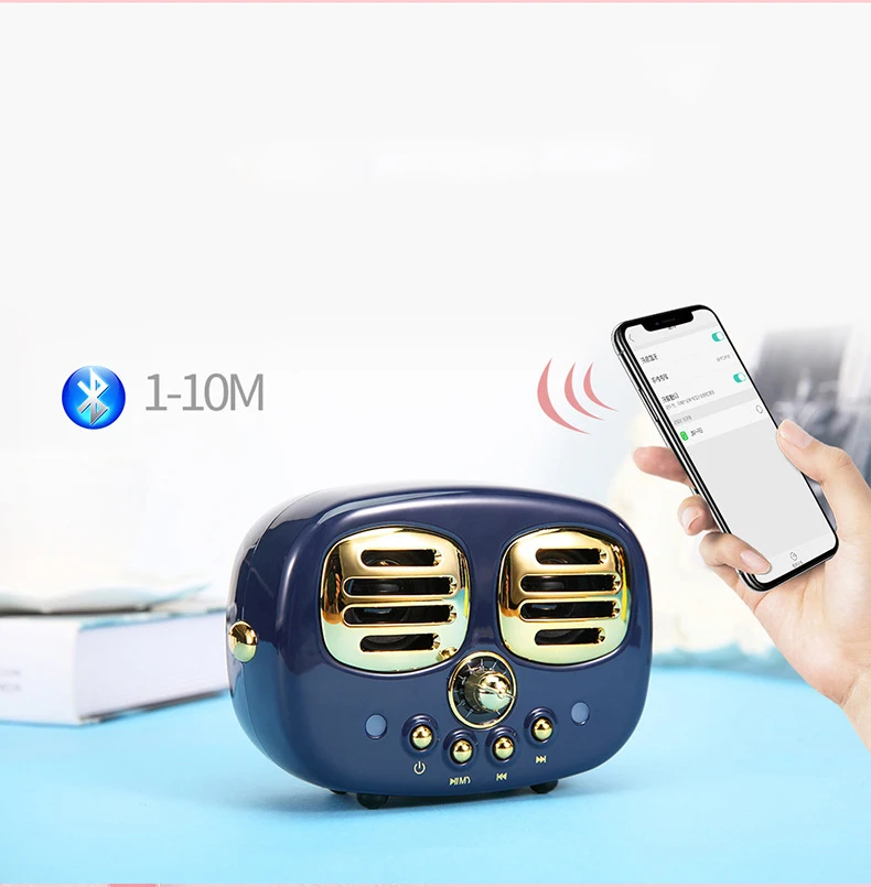 Мини bluetooth-колонка в подарок портативный регулятор громкости Регулировка смайлик стиль сабвуфер динамик поддержка USB TF карта плеер Aux